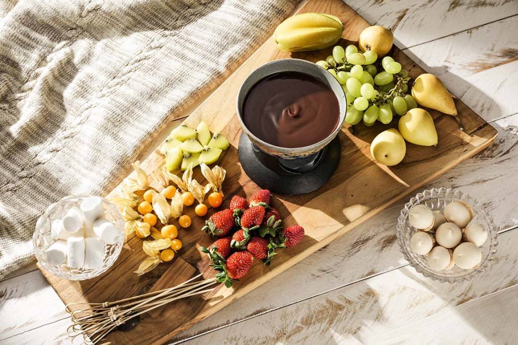 Chocolat du Jour oferece combos para fondue de chocolate