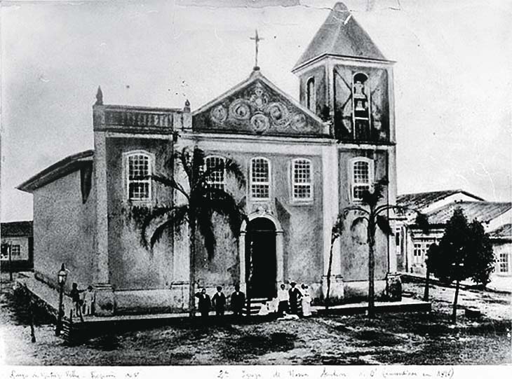 Igreja: incêndio em 1896 Igreja: incêndio em 1896
