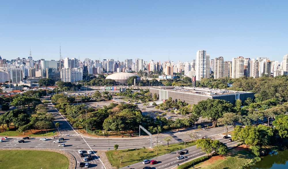 Ibirapuera in Sao Paulo city, Brazil.