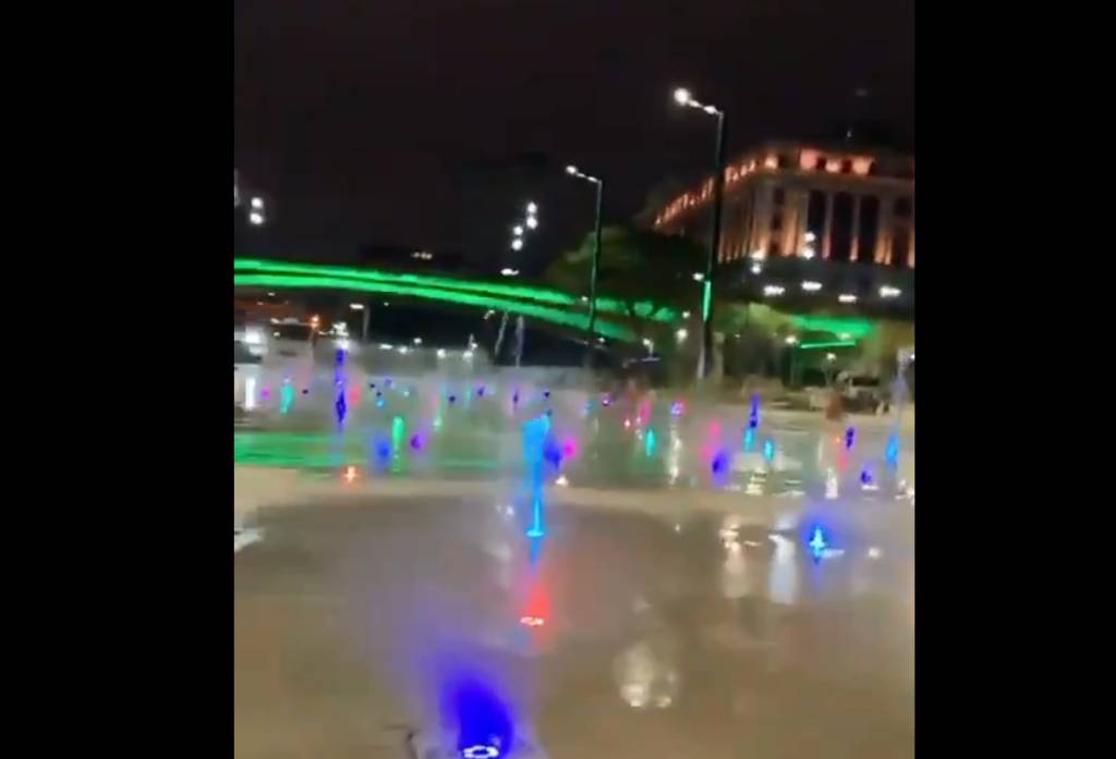 Vídeo com testes de luzes e fontes de água no Anhangabaú recebe críticas