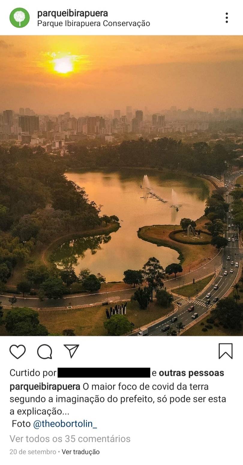 11 – Parque Ibirapuera Conservação – Página cancelada (Reprodução-Instagram) (17) 11 – Parque Ibirapuera Conservação – Página cancelada (Reprodução-Instagram) (17)
