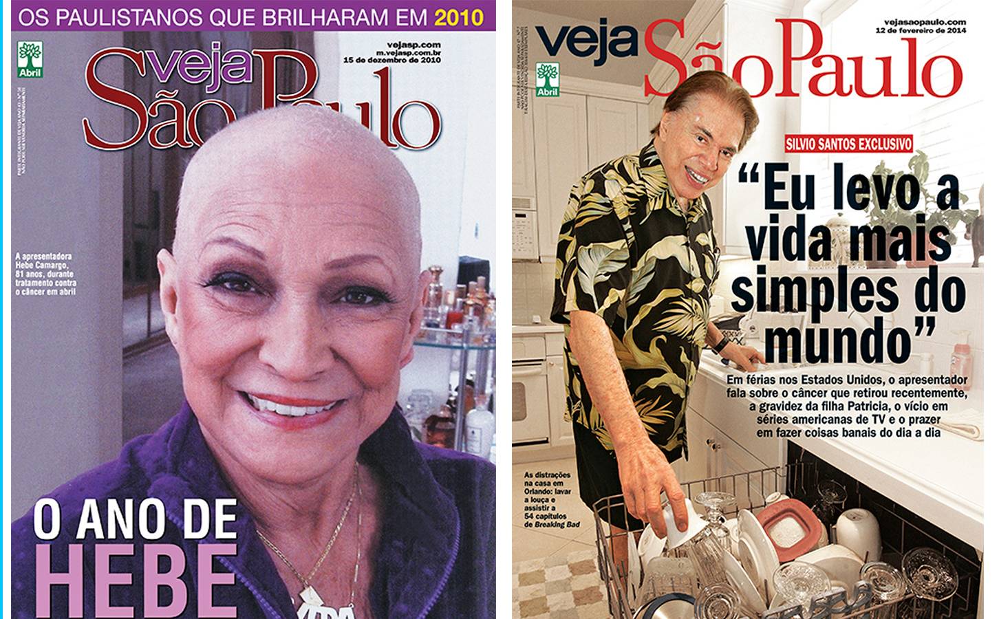 Repórteres relembram capas históricas de Hebe Camargo e Silvio Santos