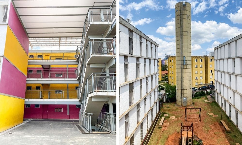 Jardim Lidiane: obra em marcha lentíssima no conjunto de cores vibrantes