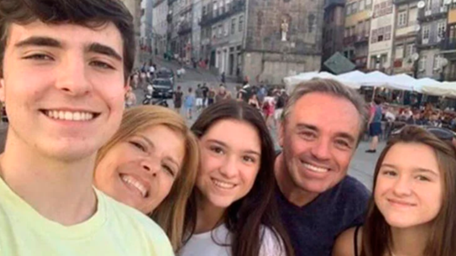 Gugu Liberato e a família Gugu Liberato e a família