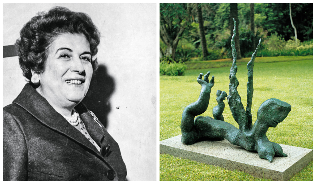 Maria Martins e uma de suas esculturas: exposição da artista prometida para 2021 no Masp
