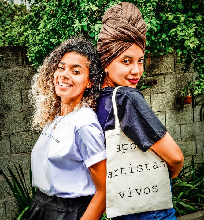 Anna Laura Moura turbante e sua irmã, Julia