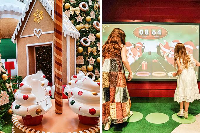 Quatro decorações de natal gratuitas em shopping para ver com as crianças
