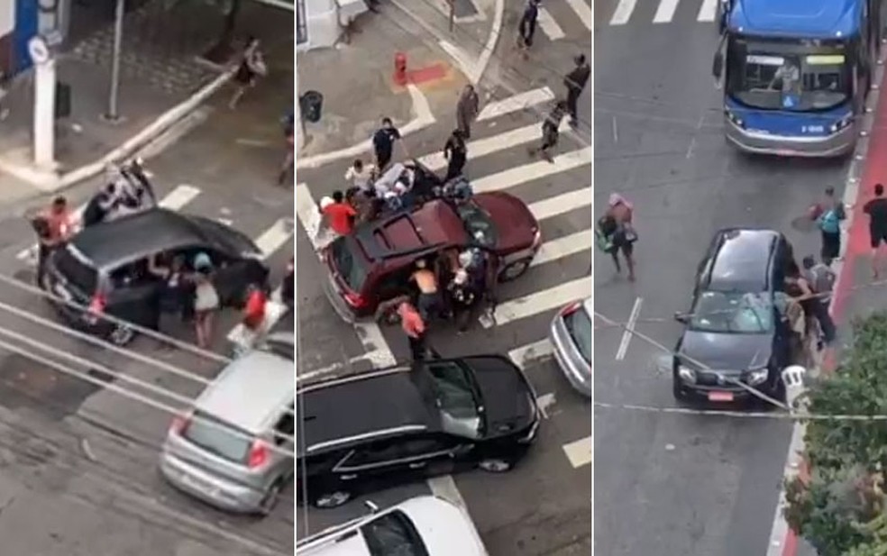 Grupo promove arrastão a carros e aterroriza centro de São Paulo