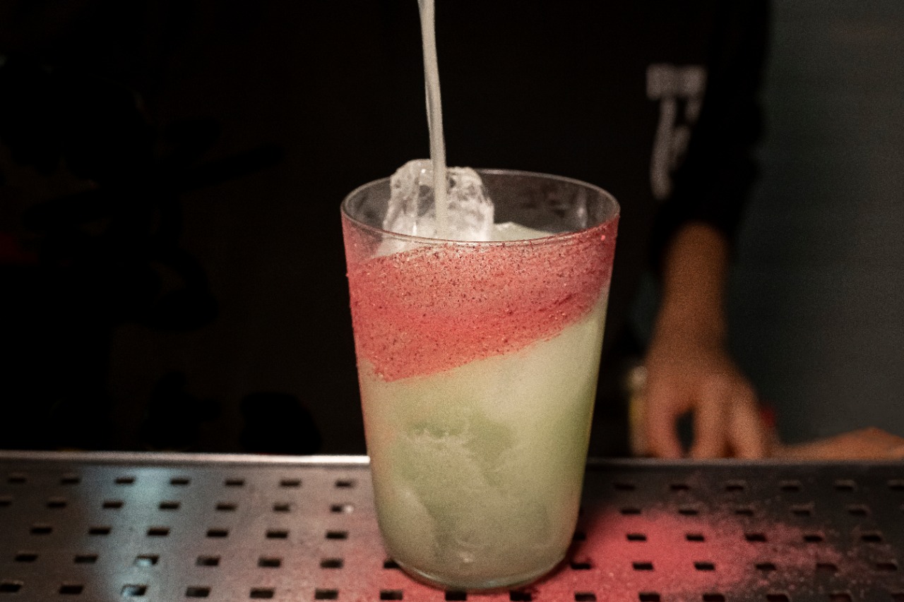 Espa&ccedil;o 13: drinque culaccino, mistura suavemente gaseificada