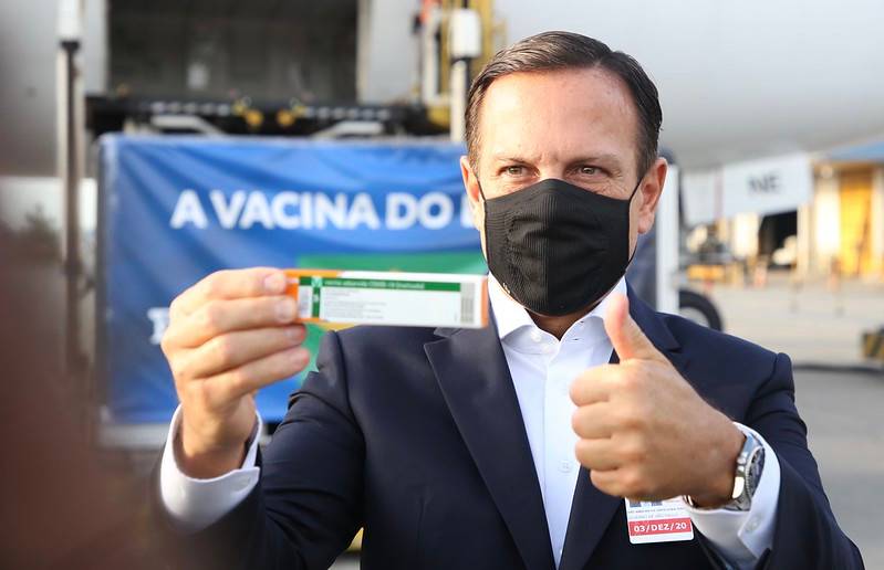 Doria anuncia compra de 30 milhões de doses da CoronaVac para São Paulo