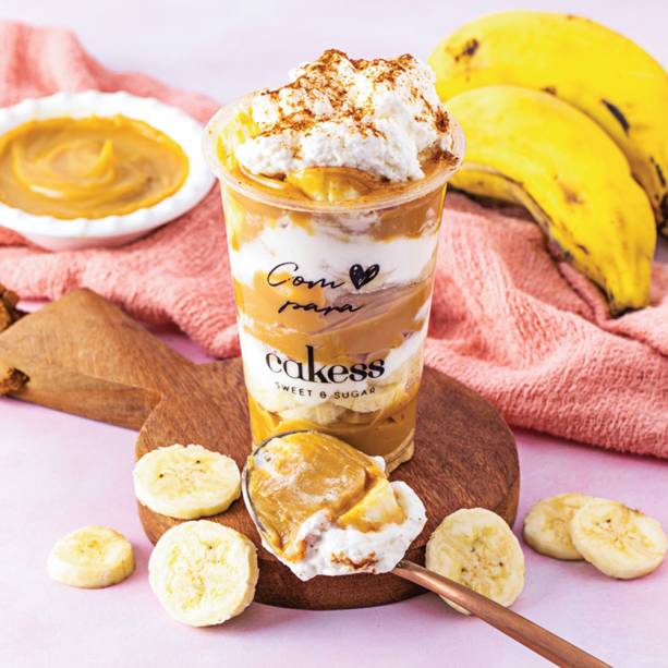 Banoffee: torta ganha versão no copo Banoffee: torta ganha versão no copo