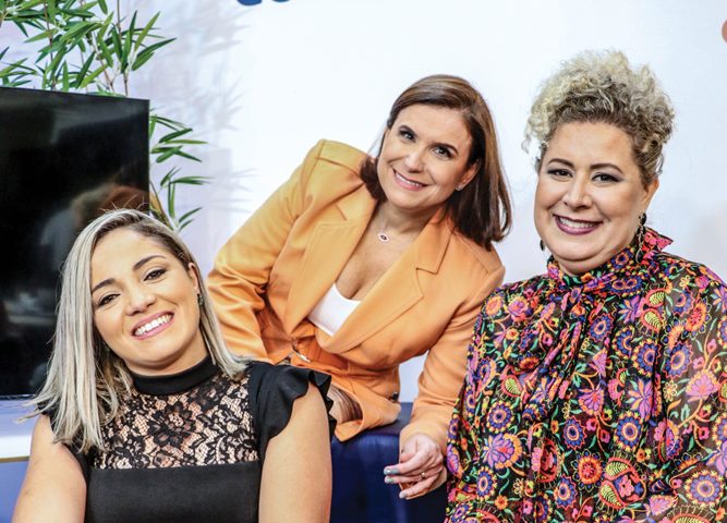 Imagems das três fundados da startup sorrindo