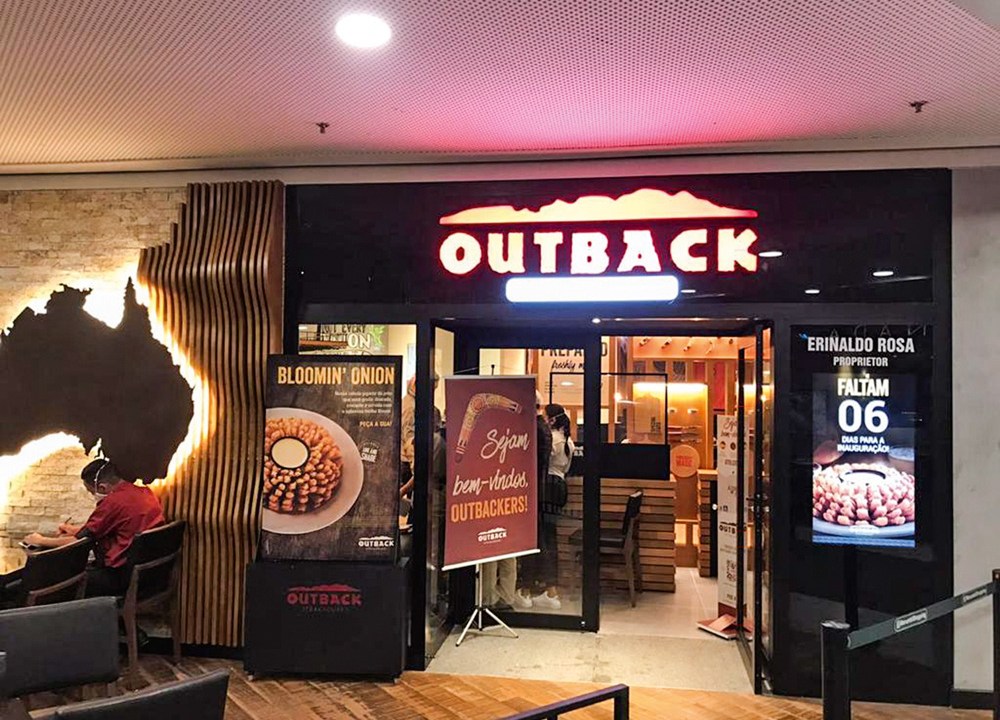 Entrada do Outback: unidade do Morumbi