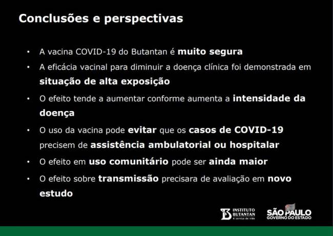 conclusoes As conclusões dos estudos sobre a CoronaVac