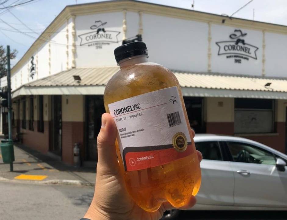A bebida em nova embalagem