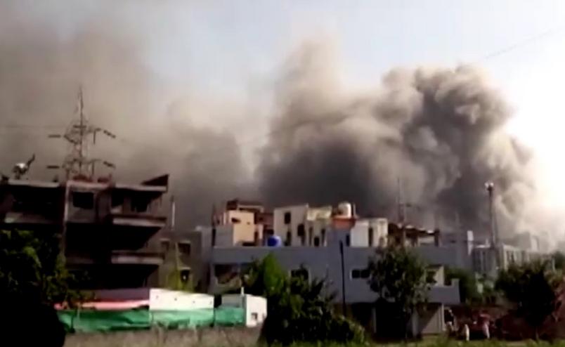 Incêndio no Instituto Serum, na Índia