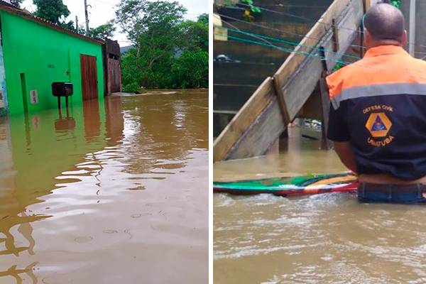 Ubatuba: fortes chuvas interrompem abastecimento de água e coleta de lixo