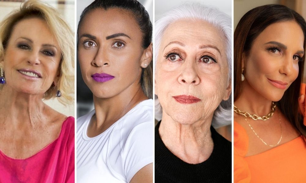 Montagem: Ana Maria Braga, Marta, Ivete e Fernanda Montenegro