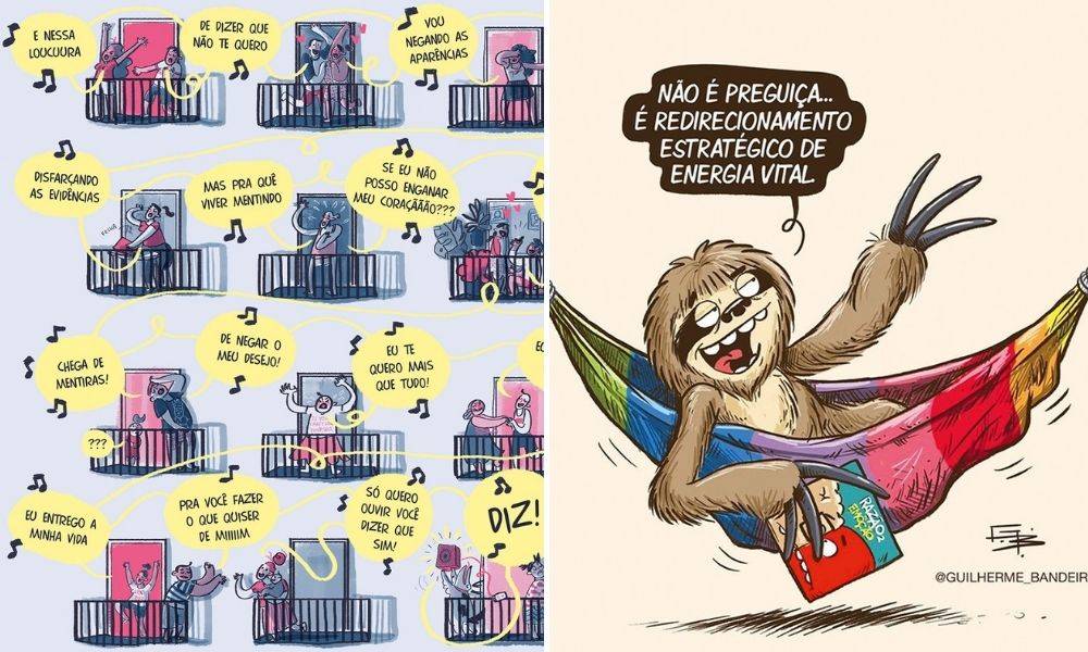 Conheça quatro perfis no Instagram que trazem ilustrações cheias de graça