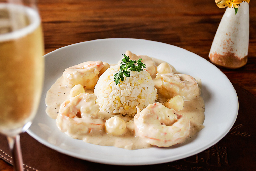 Camarão com arroz de maça – Marialva Cozinha Portuguesa