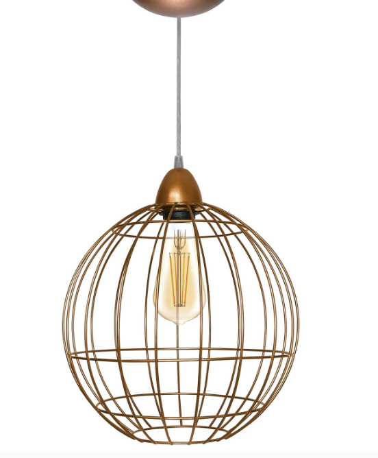 lustre Lustre em metal aramado da C&C