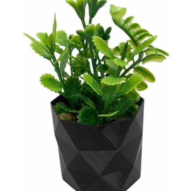 planta Planta suculenta artificial verde em vasinho preto