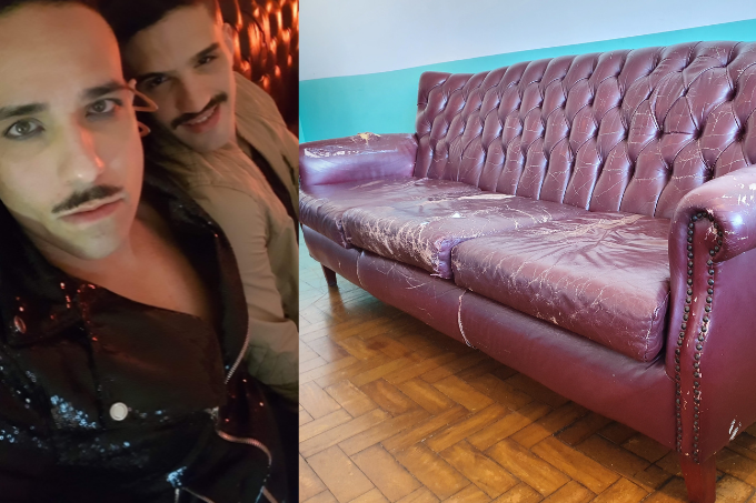Não é da Bruna: donos do sofá ‘destroyed’ já vendem peça a R$ 20 mil