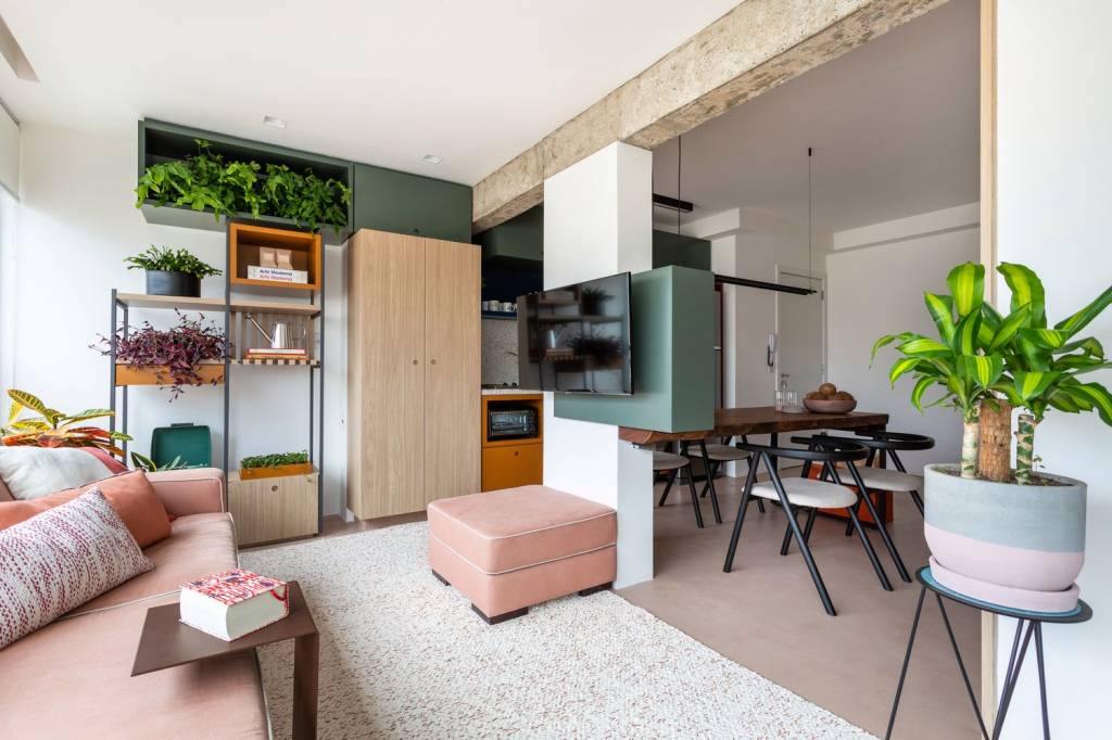 As cores do apartamento TLP foram inspiradas na obra Abaporu As cores do apartamento TLP foram inspiradas na obra Abaporu