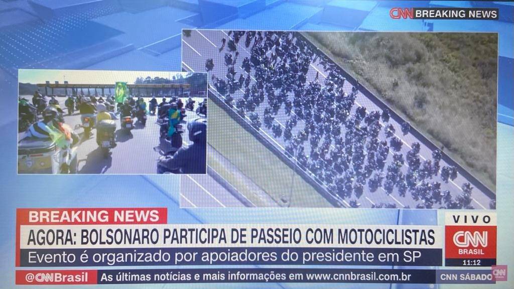 Promotoria protocola ação contra participantes de “motociata” de Bolsonaro