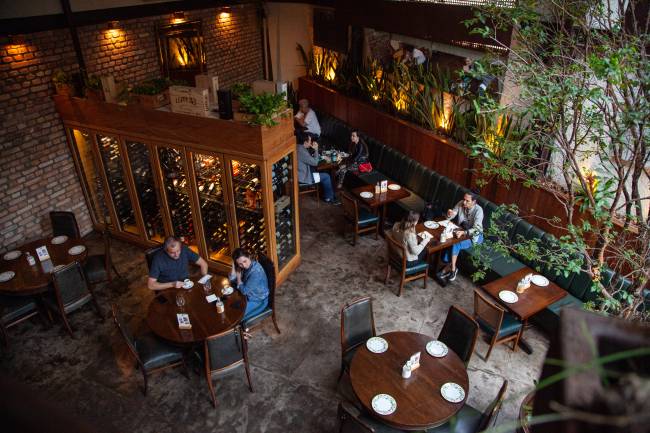 restaurante Antonietta Cucina Foto aérea do salão do restaurante Antonietta Cucina.
