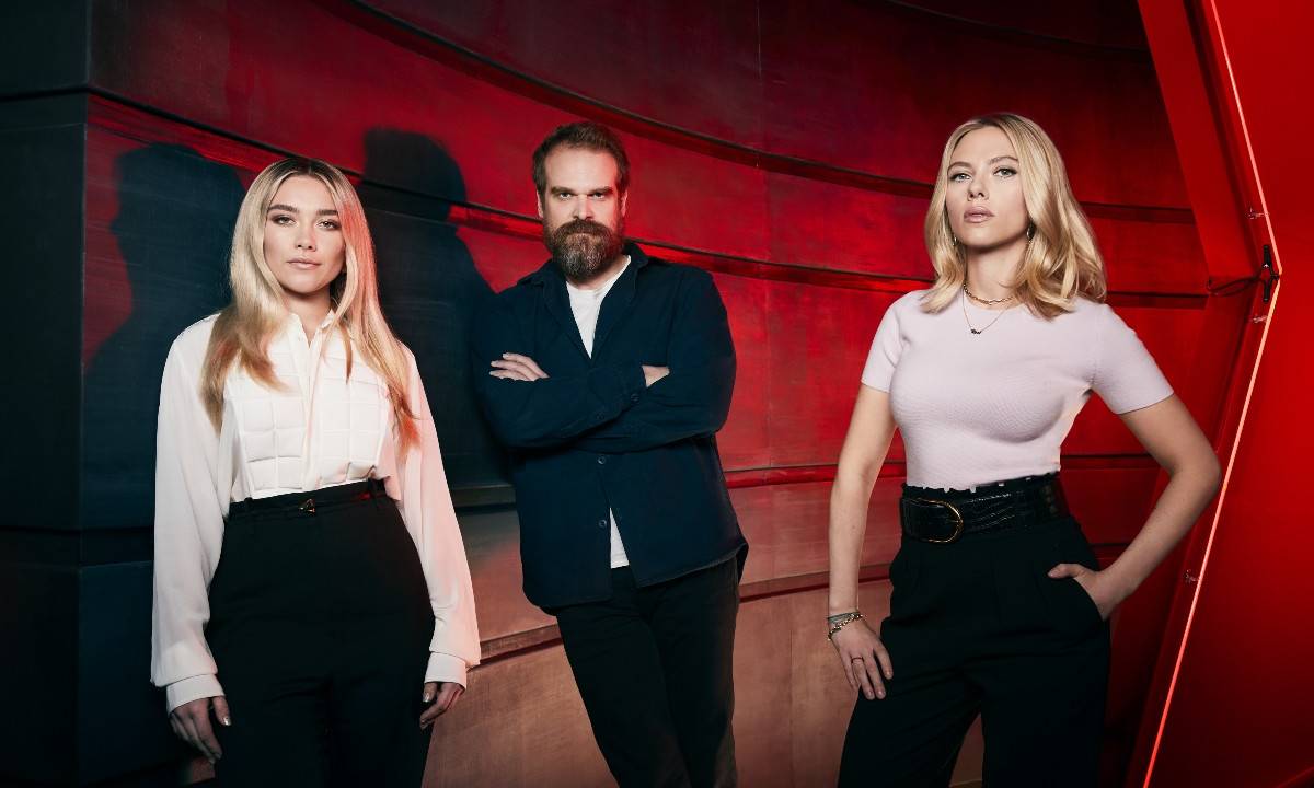 David Harbour, Scarlett Johansson e Florence Pugh