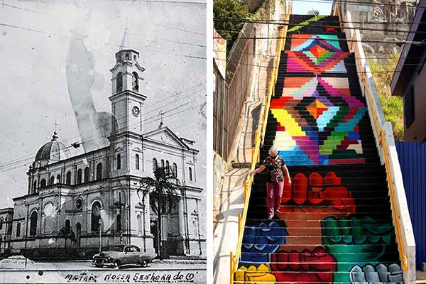 Freguesia do Ó faz 441 anos e ganha arte em escadão e bolo estilizado