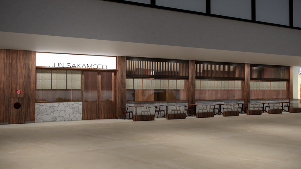 Jun Sakamoto Projeto da fachada do restaurante Jun Sakamoto em Goiânia.