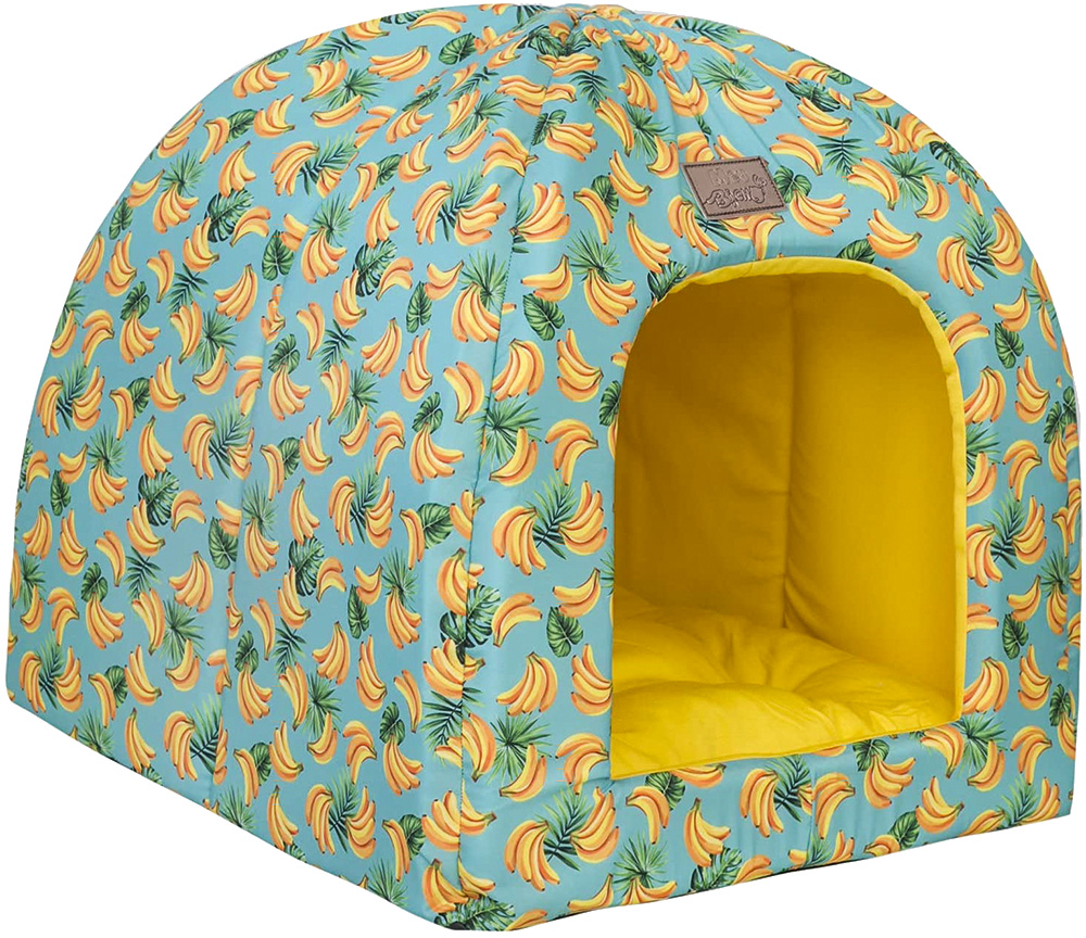 pets-no-frio-cachorros-gatos-doenças-Cabana-bananas-Amazon.jpg cama para pet com estampa de bananas