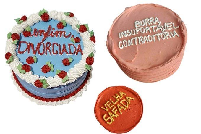 “Velha safada” e outras mensagens que fazem sucesso como decoração de bolo