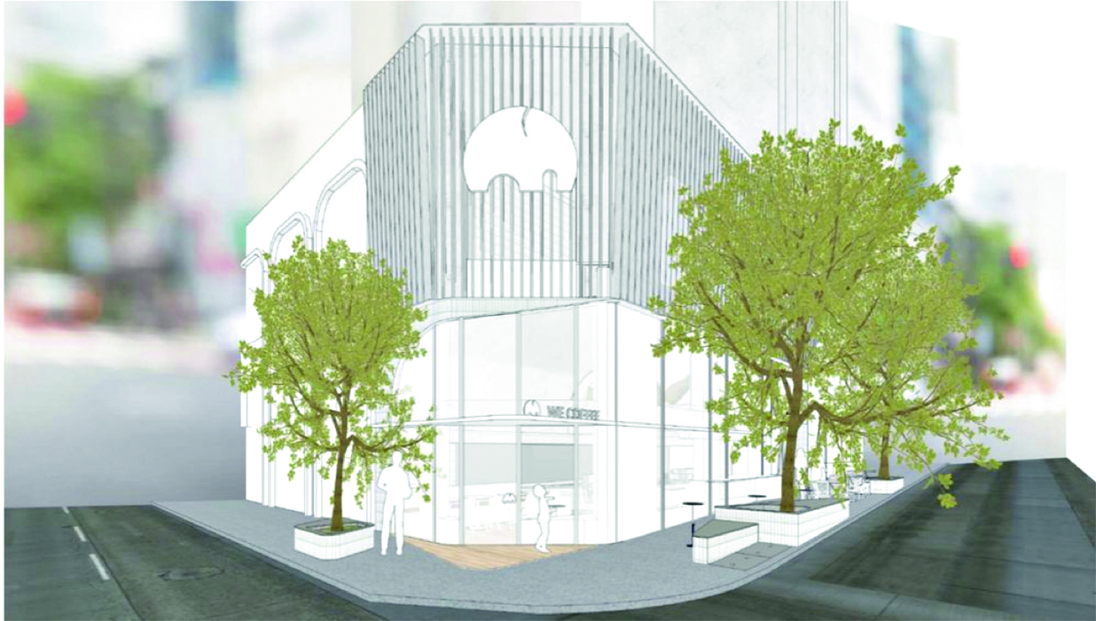 Projeto 3D da unidade dos Jardins da We Coffee.