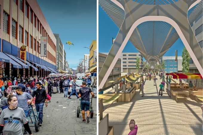 Região do Brás terá calçadão, rua coberta e fios enterrados em reforma de 15 milhões de reais