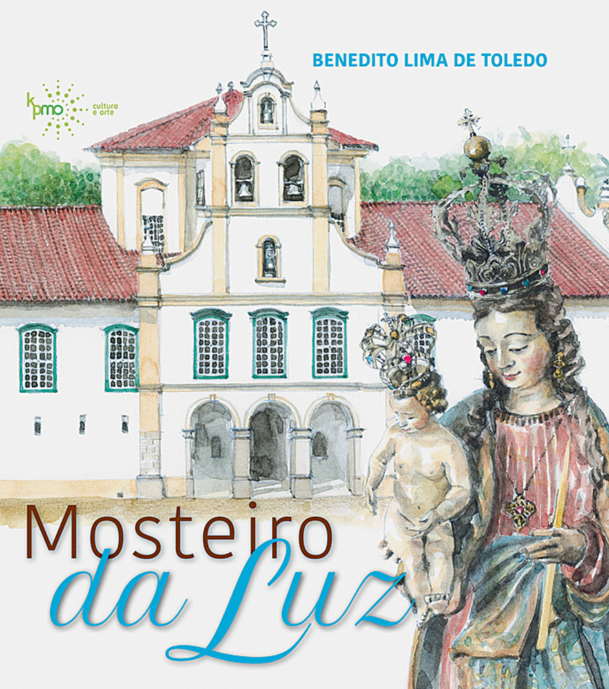 _AF_CAPA_Mosteiro da Luz_05-10-2020.indd Capa do livro Mosteiro da Luz, com desenho da fachada do mosteiro, da Nossa Senhora da Luz e escrito