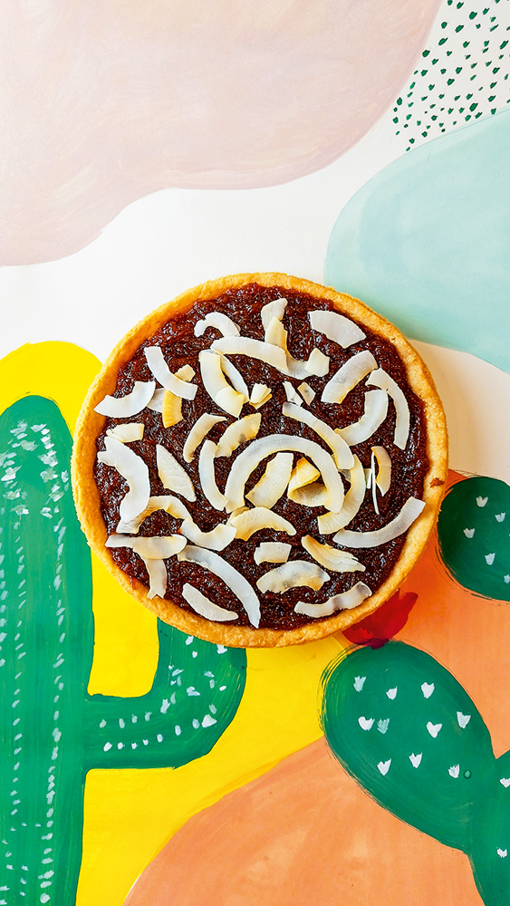 Casa Bonometti Torta de abóbora com lascas de coco
