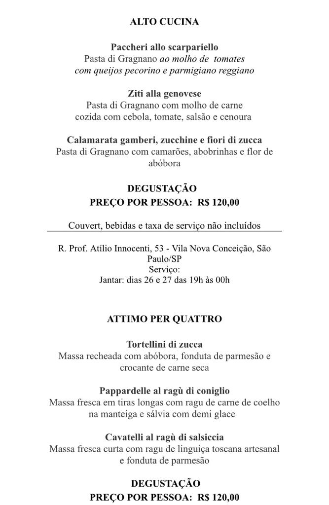 Tris di Pasta