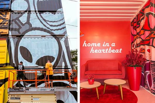 Largo da Batata ganha prédio de contêineres com andares decorados