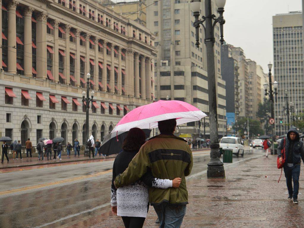 Ciclone extratropical derruba a temperatura na capital paulista