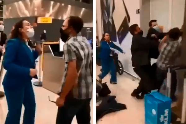 Briga do coelho: confusão no aeroporto termina em socos e empurra-empurra