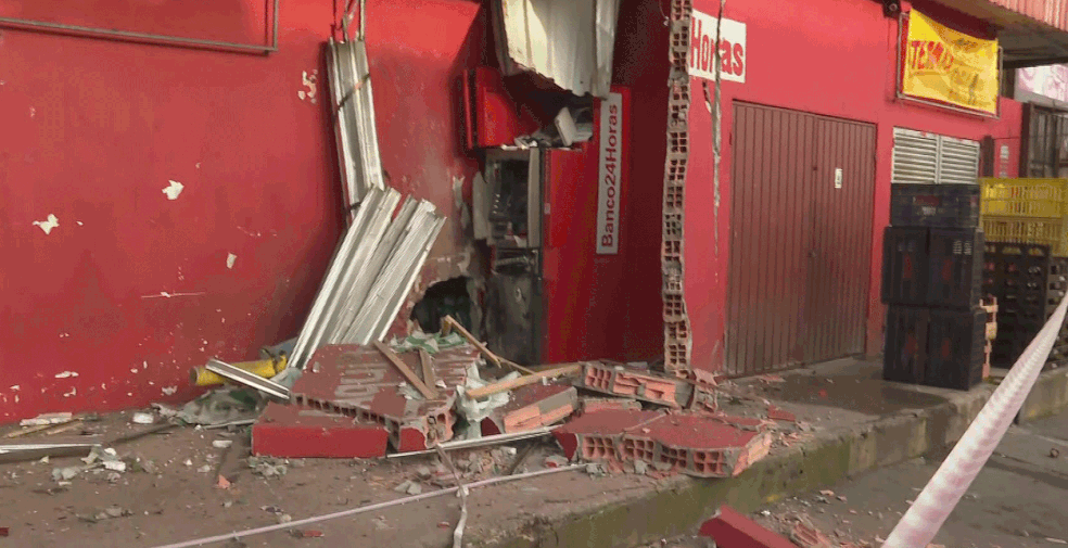 Bandidos explodem caixa eletrônico na Zona Sul de São Paulo