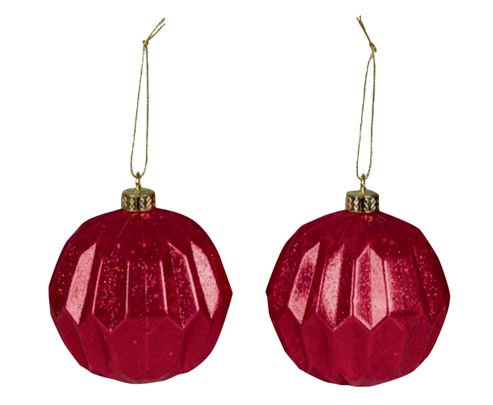 enfeitinhos.jpg Duas bolinhas e pingentes vermelhos de Natal