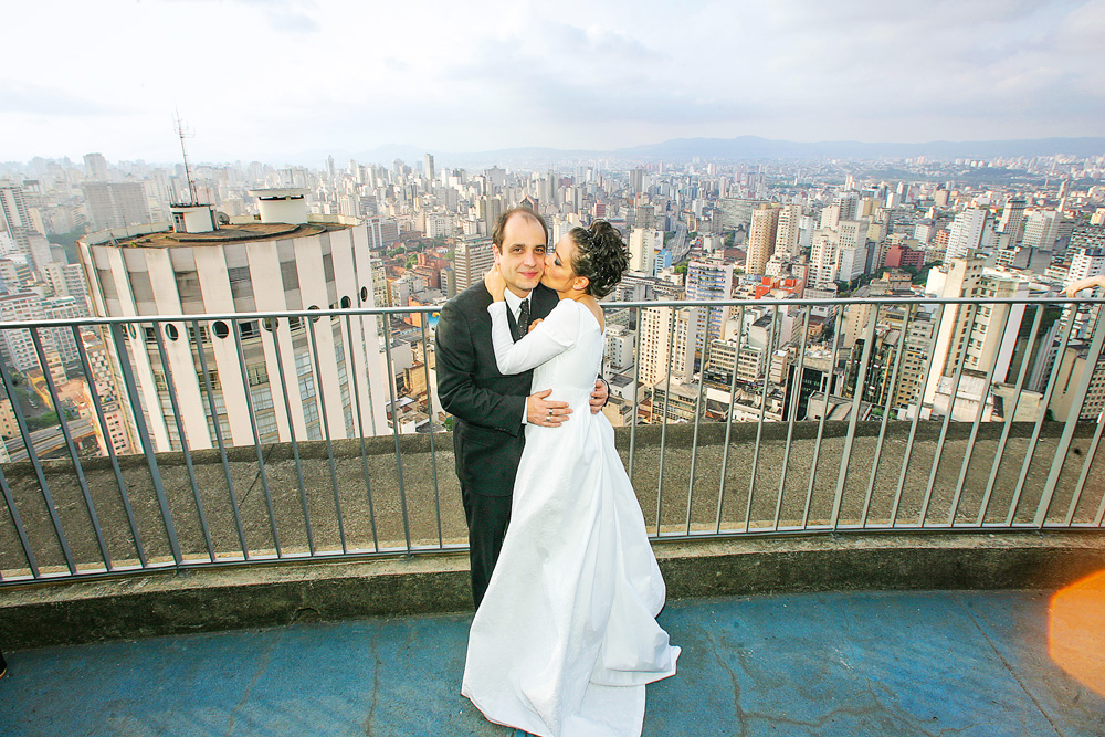 “Planejamos nosso casamento no terraço do Copan”