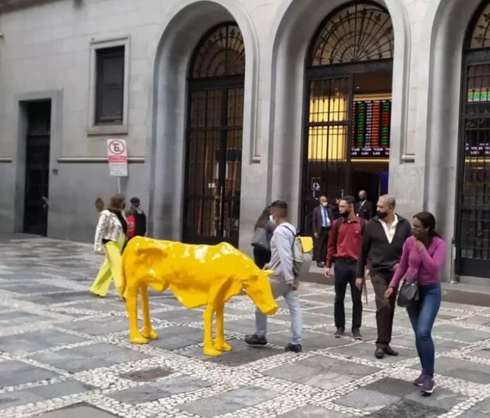 Vaca magra faz oposição ao touro de ouro em nova ação em frente à B3