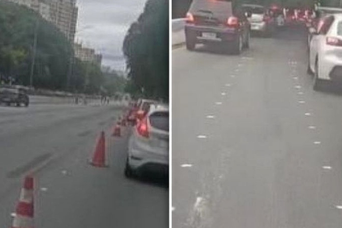 FaixaMotos Trecho da avenida 23 de Maio