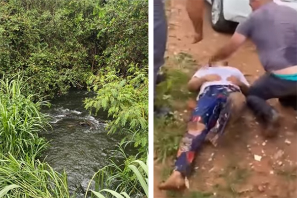 Mulher cai em represa e consegue mandar localização para a PM pelo celular