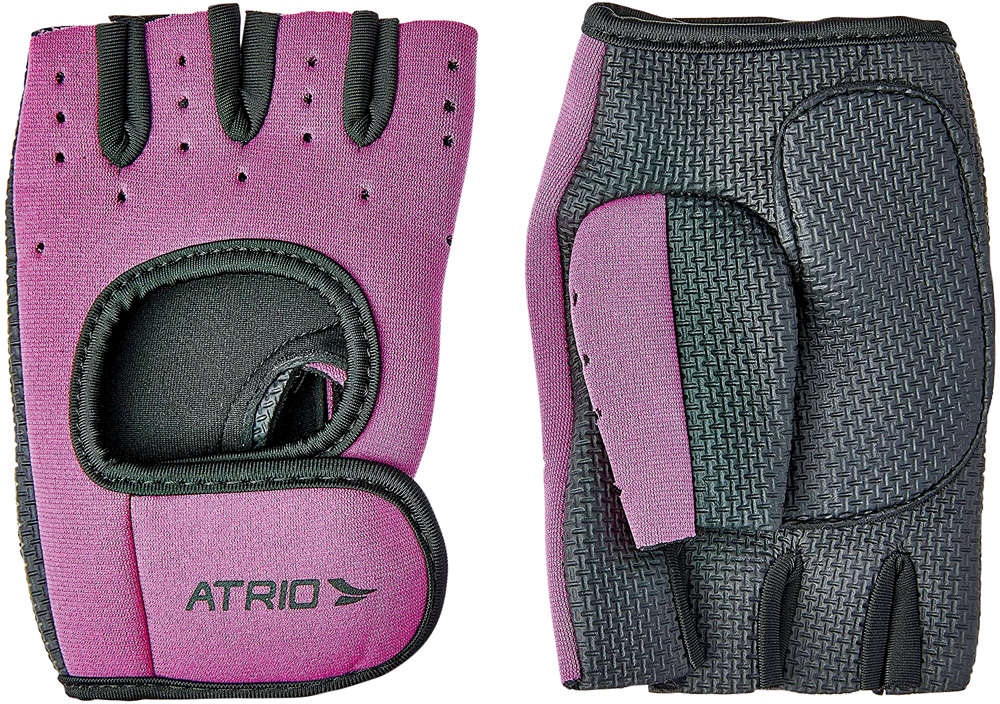 Par de luvas para muscula&ccedil;&atilde;o na cor roxa